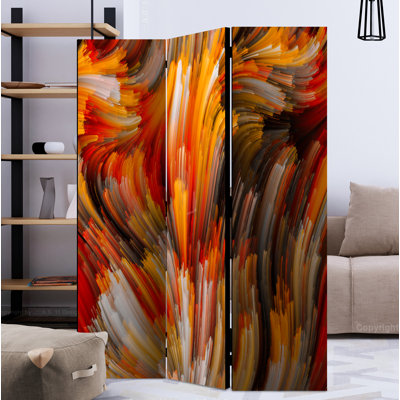 Cabbot 172cm H Solid Wood Folding Room Divider