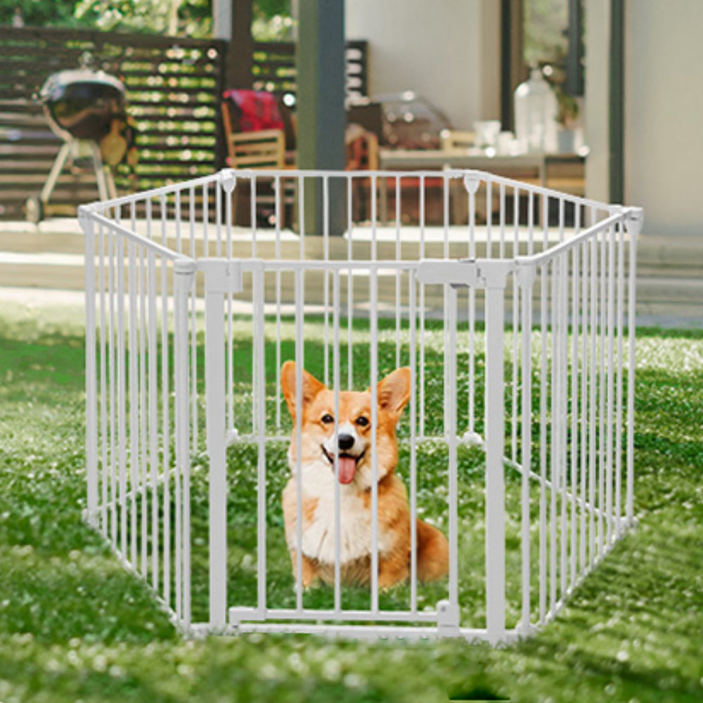 6 Panel Metal Exercise Pen, Pet Gates, Christmas Tree Fence Tucker Murphy Pet™ 
