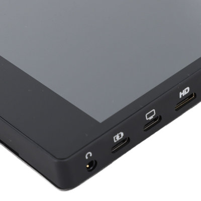 Portable Monitor 15.6 Inch USB Computer Gaming Display Laptop Screen Extender with PU Leather Cover for Home Travel Office