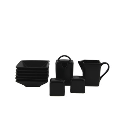 Ten Strawberry Street 45 Piece Stoneware Dinnerware and Serveware Set - Service for 6
