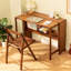 Bureau pliant en bambou, bureau d'ordinateur compact et durable pour les petits espaces, table d'étude pliable pour le bureau à domicile-1930794276