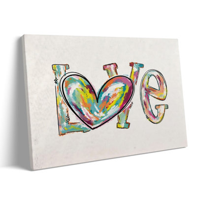 Art mural sur toile encadré P&L - 24 "x 20" Valentine