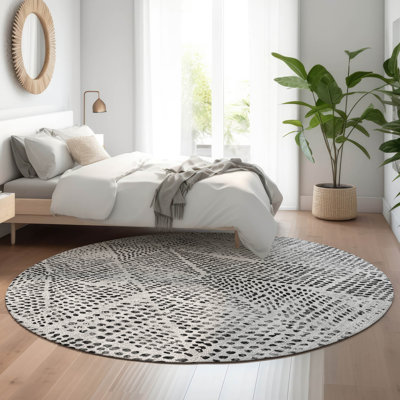 Premium Machine Washable Cerrito AMF591 Pewter Rug