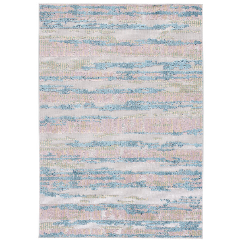 Tapis d'intérieur / extérieur à rayures Cabana Performance, Rectangle 8 pi x 10 pi
