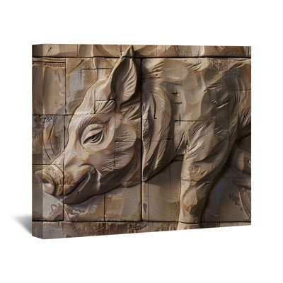 «Cochon» sur toile