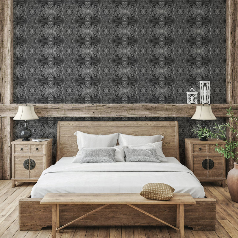 Rouleau de papier peint pliable L 10 pi x l 24 po Abra, Faux Grasscloth, Non collé