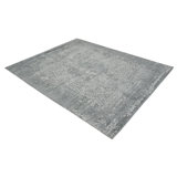 Samantha Oriental Area Rug in Pewter