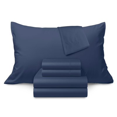 100% Cotton Sateen Luxurious 1200 Thread Count 4-Piece Sheet Set