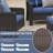 Two Swivel Chairs + A Side Table