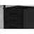 Black Laminate Office File Holder With Rolling, For Organized Work Contemporary Rolling Cabinet, Document Storage