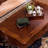 Brown Solid Wood Rectangular Coffee Table-2105170043