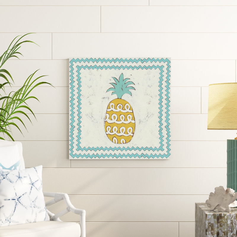 Ananas vacances IV, H 30 po x l 30 po x P 1,25 po