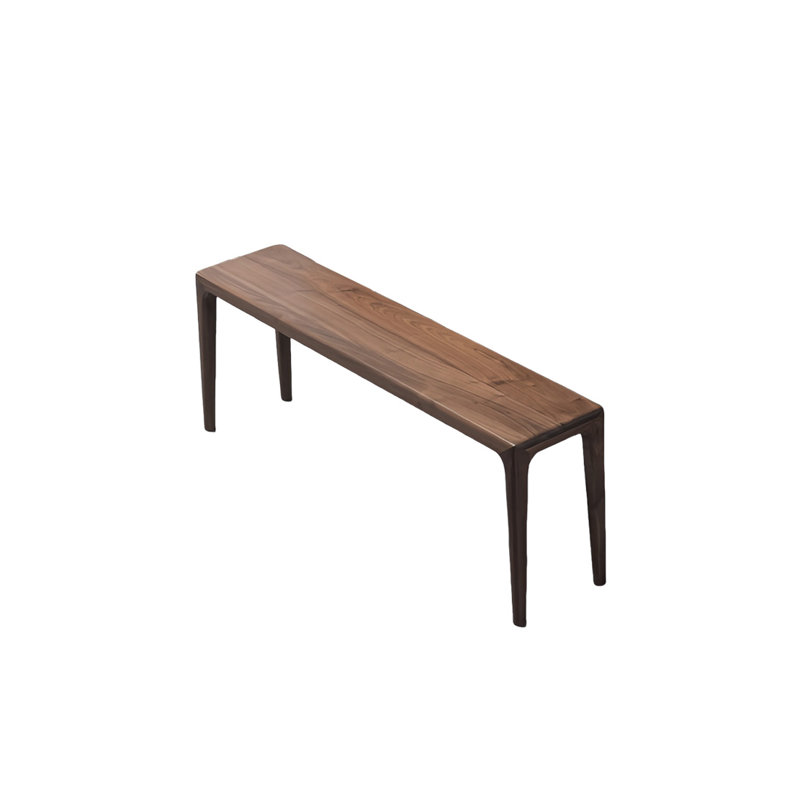 Nassim Solid Wood Bench, 17.71" H x 61.02" W x 11.81" D