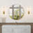 Aileth 1-Light Dimmable Cotton-Linen Fabric Armed Wall Sconces (Set of 2)-1349776204