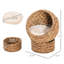 Lit surélevé pour chat avec coussin léger et moelleux, pour chats d'intérieur, H 23,5 po, panier de coussin brun doux