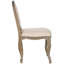 Chaise d'appoint capitonnée fleurie en chêne rustique Fleur-19072350