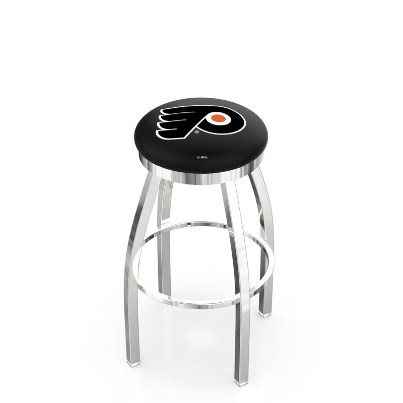 Tabouret pivotant très haut NHL, Flyers de Philadelphia - noir, Chrome, Très grand (siège d'une hauteur de 36 po)