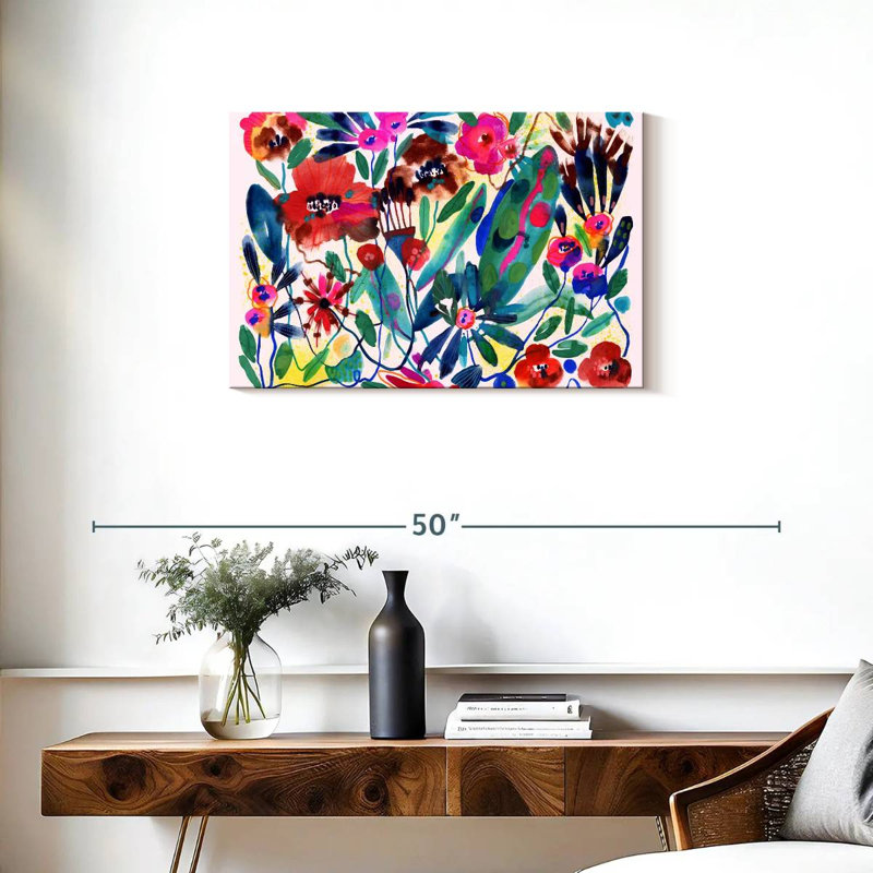 Jardin sauvage vibrant, H 20 po x l 30 po