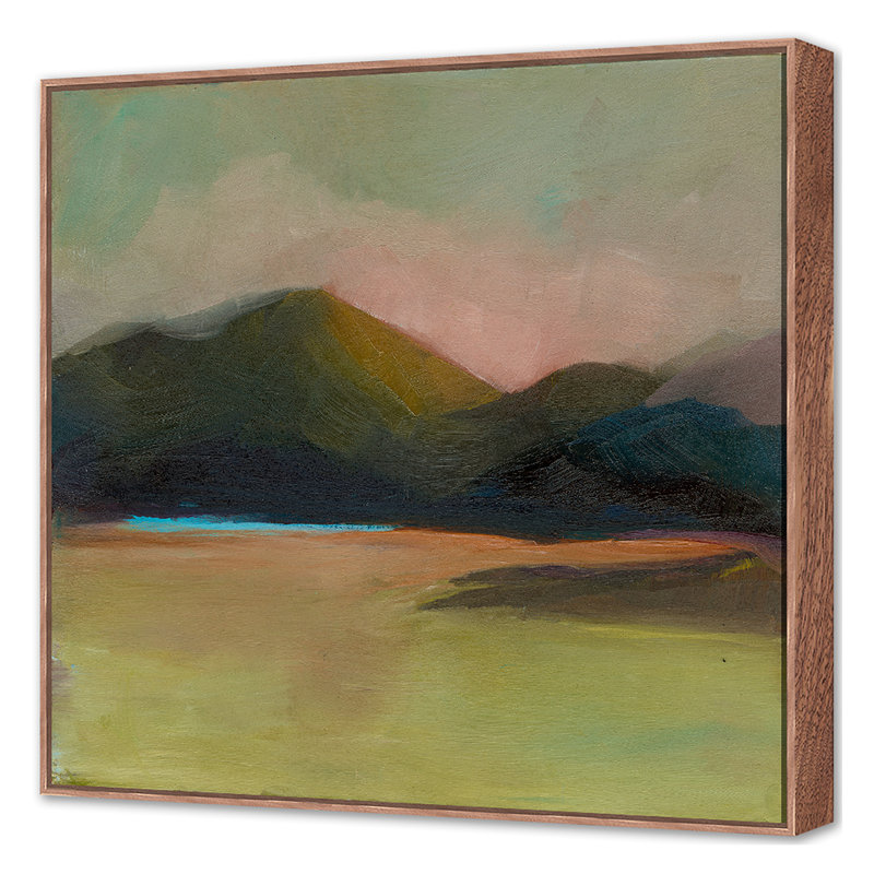 Safe Harbor Print by Abrams, Michelle, Walnut Floater Framed, 42'' H x 42'' W