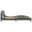 Structure de lit vidaXL gris foncé 152x203 cm-97706083-97706080