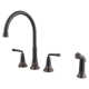 Delancey Double Handle Kitchen Faucet with Side Spray