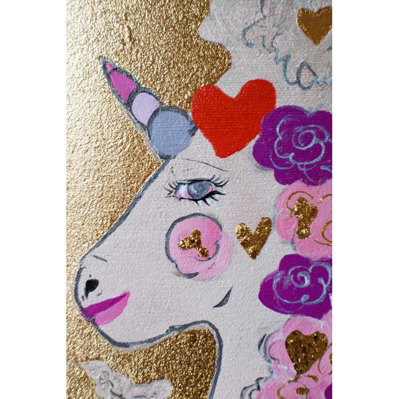 Toile tendue Golden Blossom, L 16 po x H 24 po x P 1,5 po