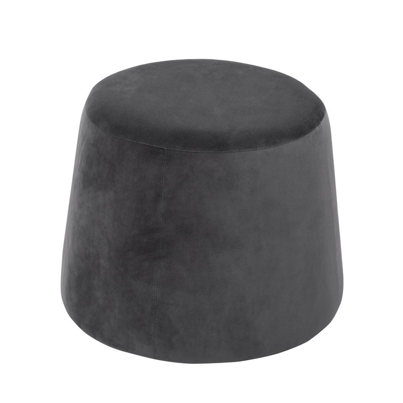 Nico Round Standard Ottoman, Grey
