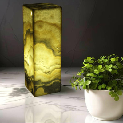 Lampe onyx beige Nubloso Crema