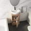 Petit meuble-lavabo autoportant avec lavabo