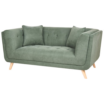 Sofa 2 Seater Temira Fabric Green