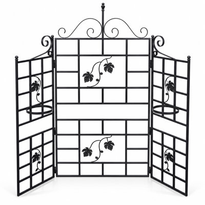 Brandonlee 71'' H x 71'' W Iron Folding Trellis