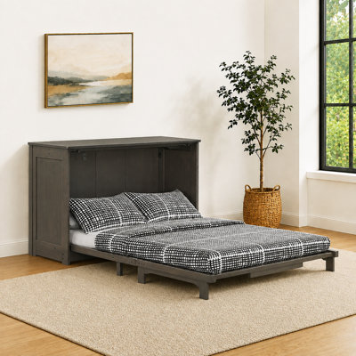 Armoire-lit double avec matelas en mousse à mémoire de forme Night & Day Furniture