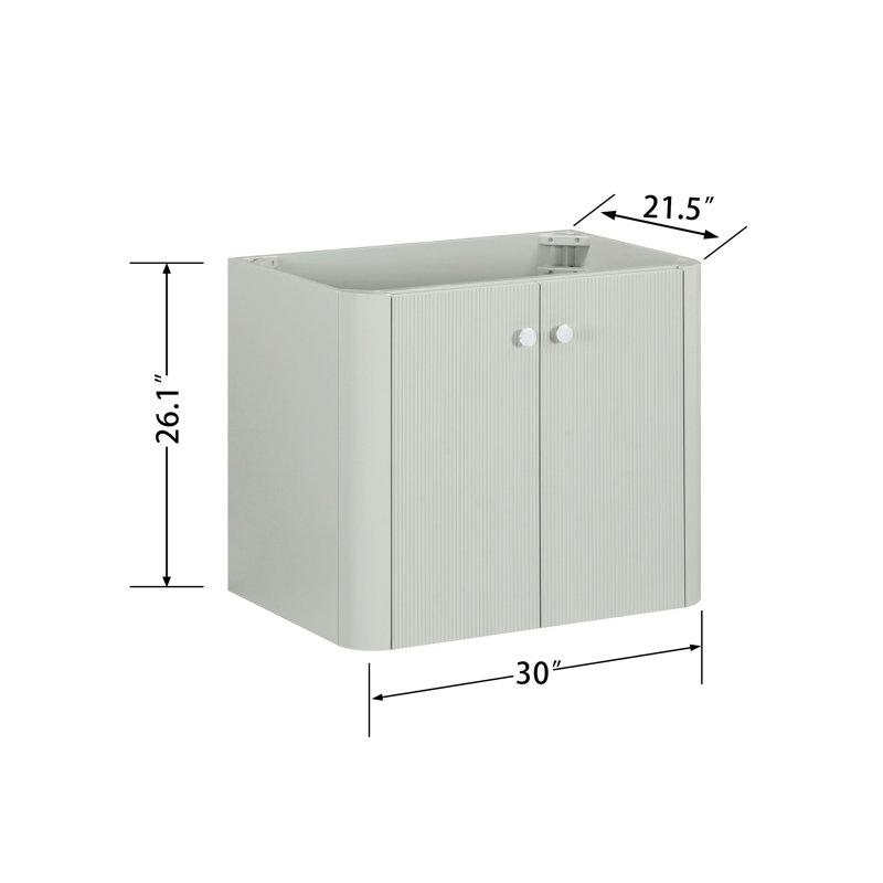 Haley 30 in. Single Sink Bathroom Vanity in Soft Sage