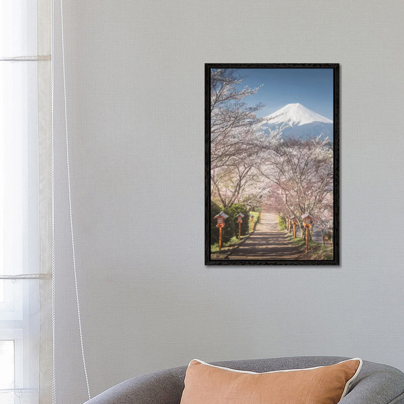 Spring In Japan I by Daniel Kordan - Print on Canvas, 66.04 cm H x 45.72 cm W, Black Framed