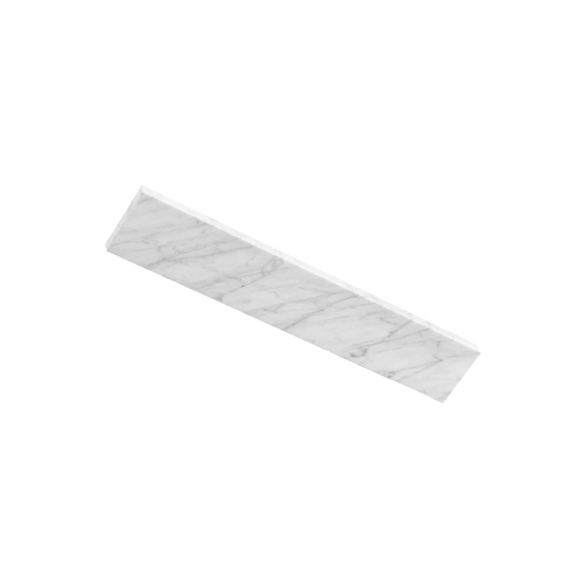 Dosseret de remplacement 30 pouces en marbre de Carrare pour comptoir de meuble-lavabo