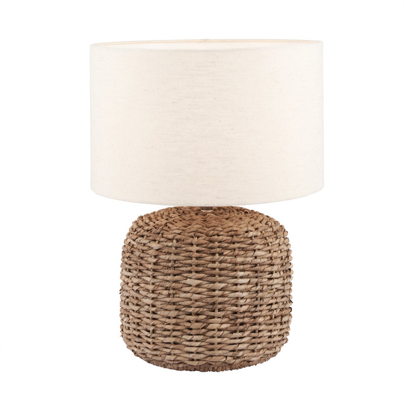 Acer Wicker/Rattan Table Lamp, 45cm H x 32cm W x 32cm D