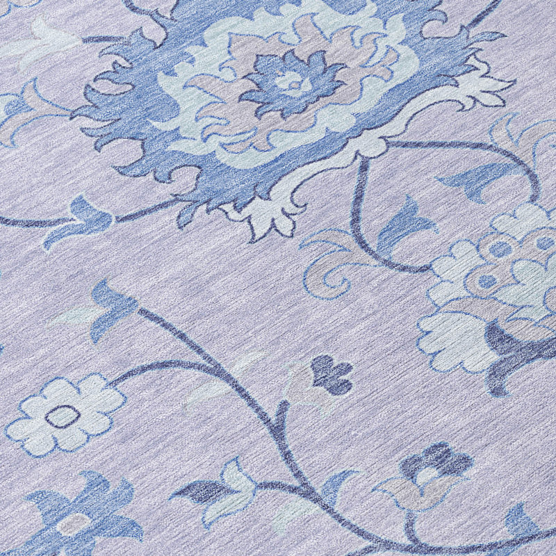 Tapis intérieur / extérieur lavable à la machine Mattera ACN2291 Global, Rond 8 pi