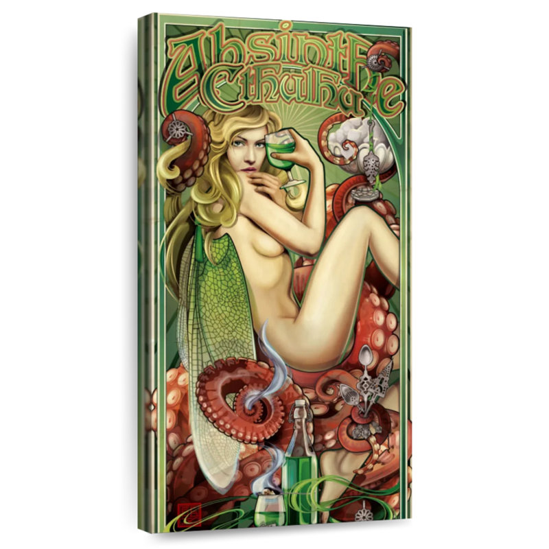 Absinthe Cthulhu, H 24 po x l 12 po