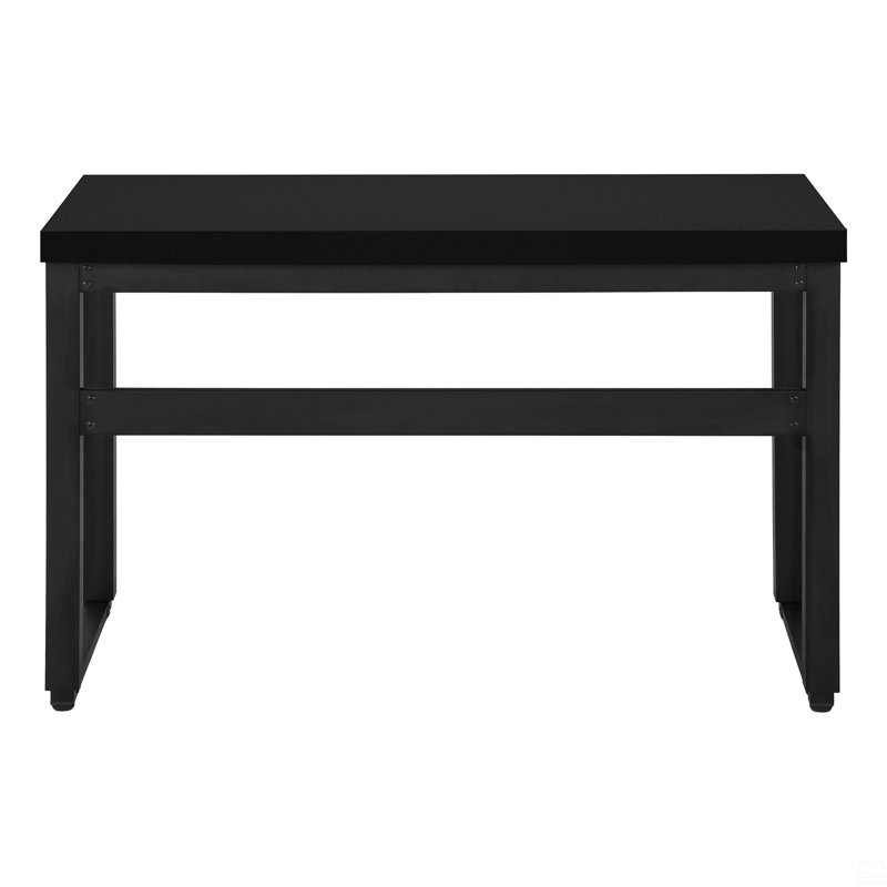 Bureau d'ordinateur, bureau à domicile, L 48 po, Noir