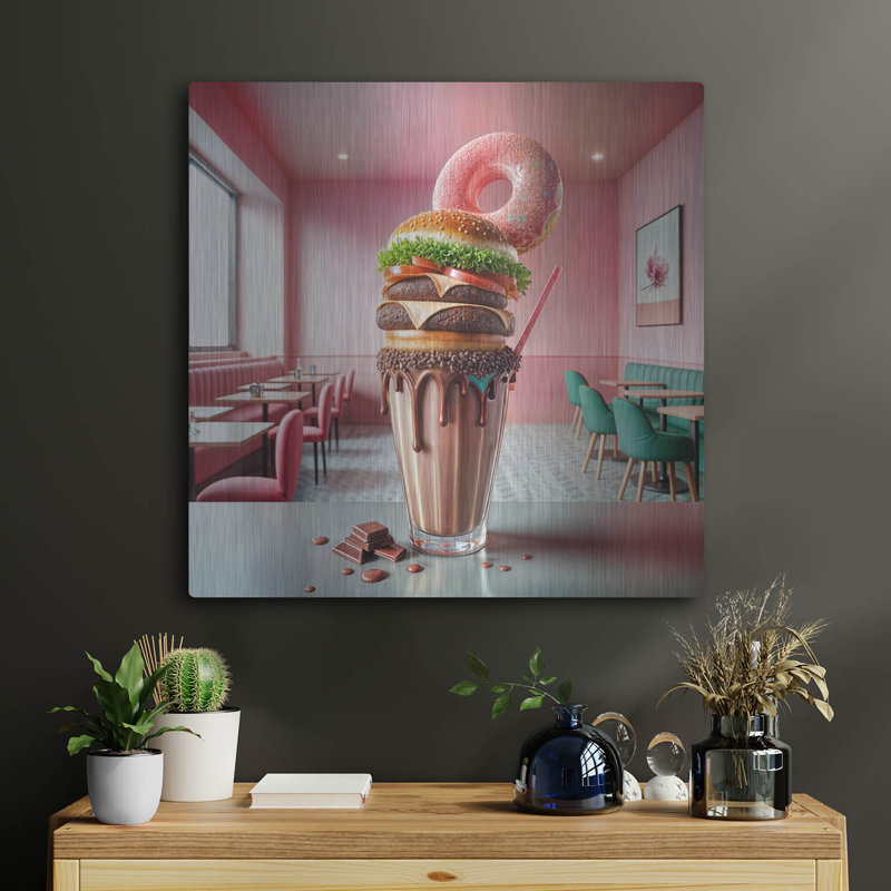  «Best Desert 2» par Rey Klimt, art mural en métal, 24 po x 24 po, H 24 po x l 24 po