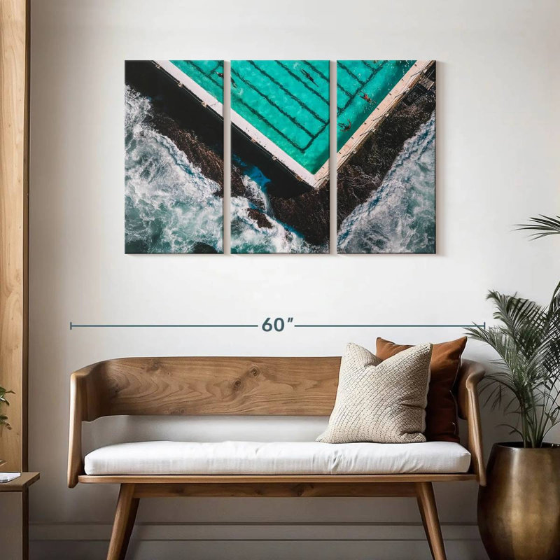 Rorry The Pool By The Beach, 28" H x 45" W