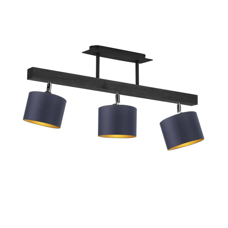Fionn 3 - Light Kitchen Island Pendant, Navy, Black