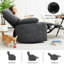 Fauteuil inclinable 37,1 W avec massage et chaleur, canapé inclinable simple surdimensionné en chenille avec porte-gobelets et rangement latéral pour la chambre à coucher du salon-130811405