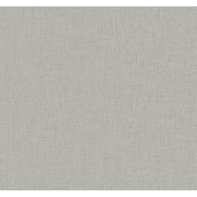 Bentley 33' L x 20.5" W Smooth Wallpaper Roll, Grey