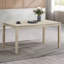 Belle table de salle à manger à finition grise antique avec meubles en bois de style contemporain