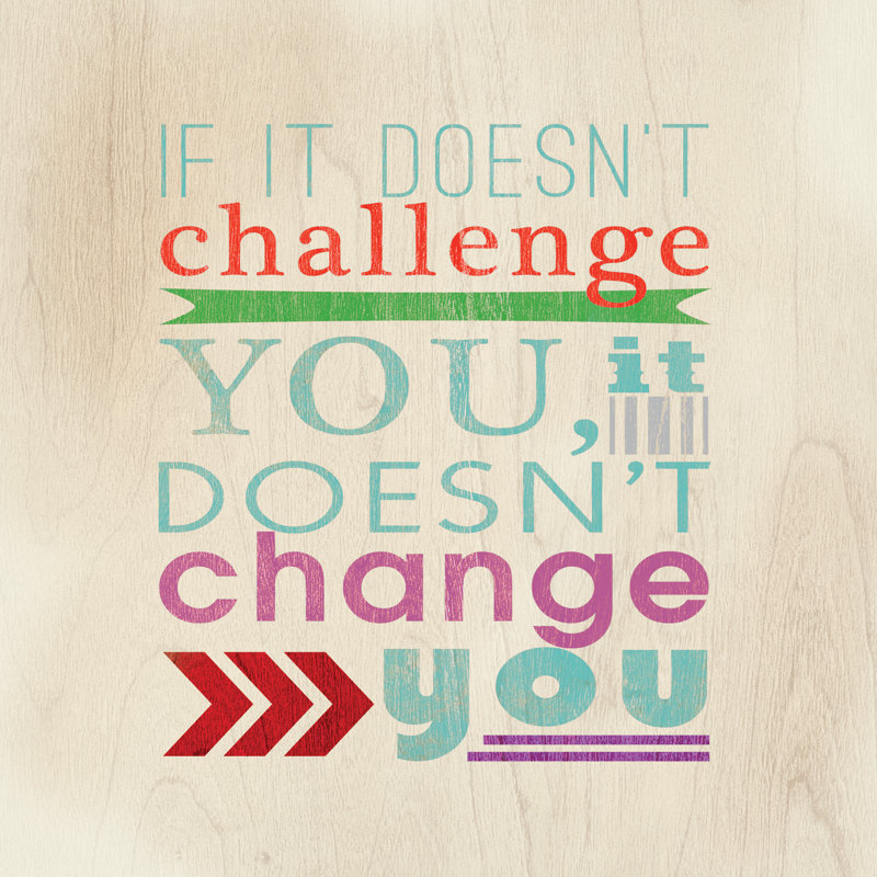 Challenge And Change - Wrapped Canvas Print, 30cm H x 30cm W x 3.8cm D
