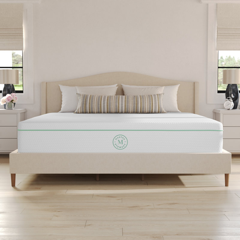 Martha Stewart SleepComplete Premium Medium-Firm Dual-Action Cooling Memory Foam Mattress In A Box, King