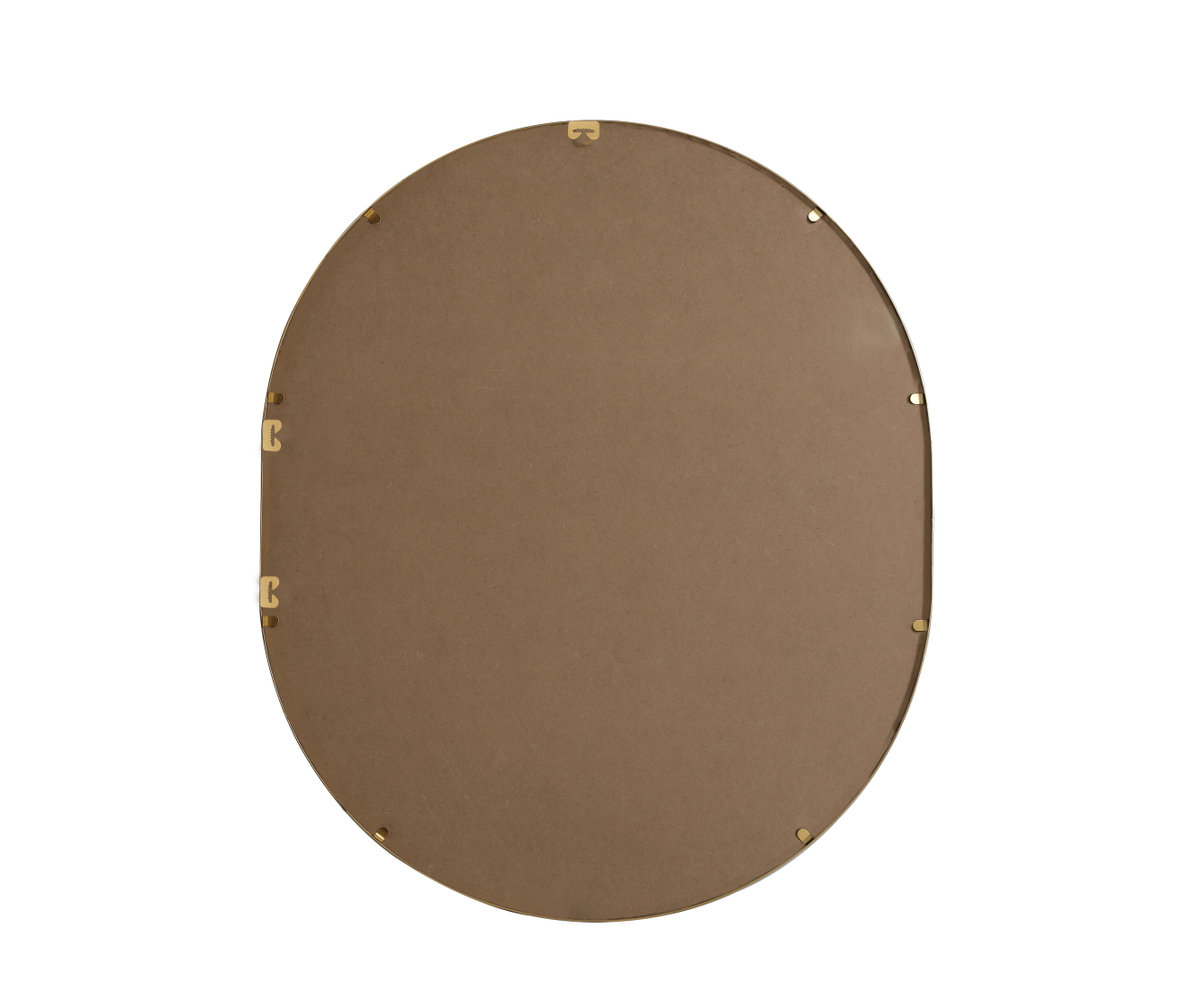 Sabine Metal Pill Wall Mirror, Brass, 36" x 30"