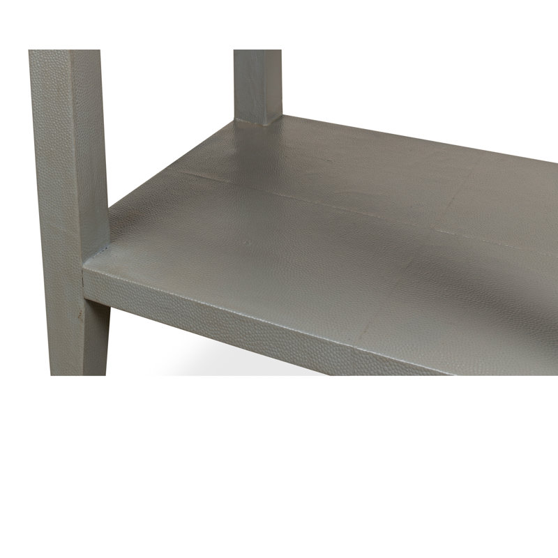 Shagreen 1 - Drawer Solid Wood Nightstand, Storm Gray