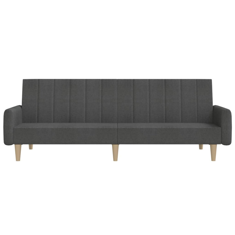 Upholstered 86.6'' Sofa, Dark Gray Polyester